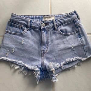 Pacsun denim high rise festival shorts